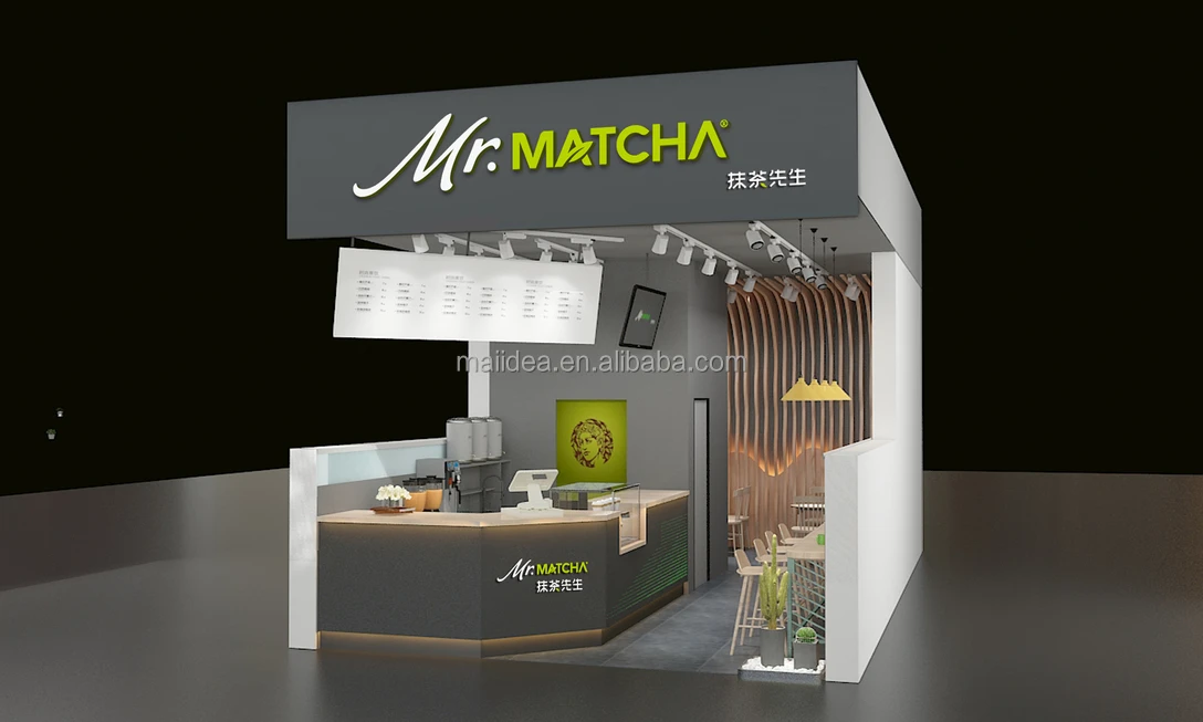 Small Size Bubble Tea Interior Design - Shop Layout & Bar for Sale