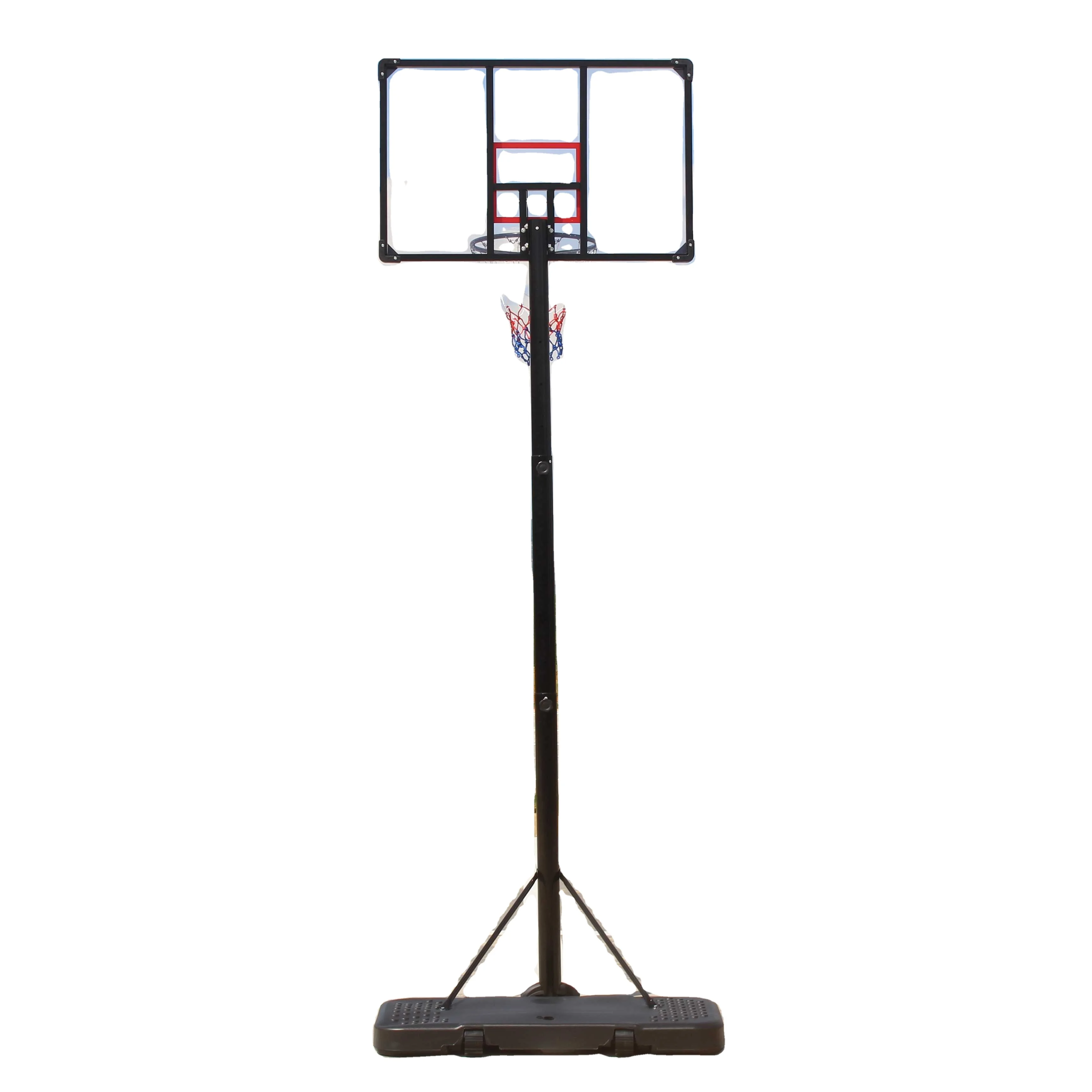IUNNDS Basketball Hoop Outdoor for Kids Portable Adjustable Basketball Goal System, 44