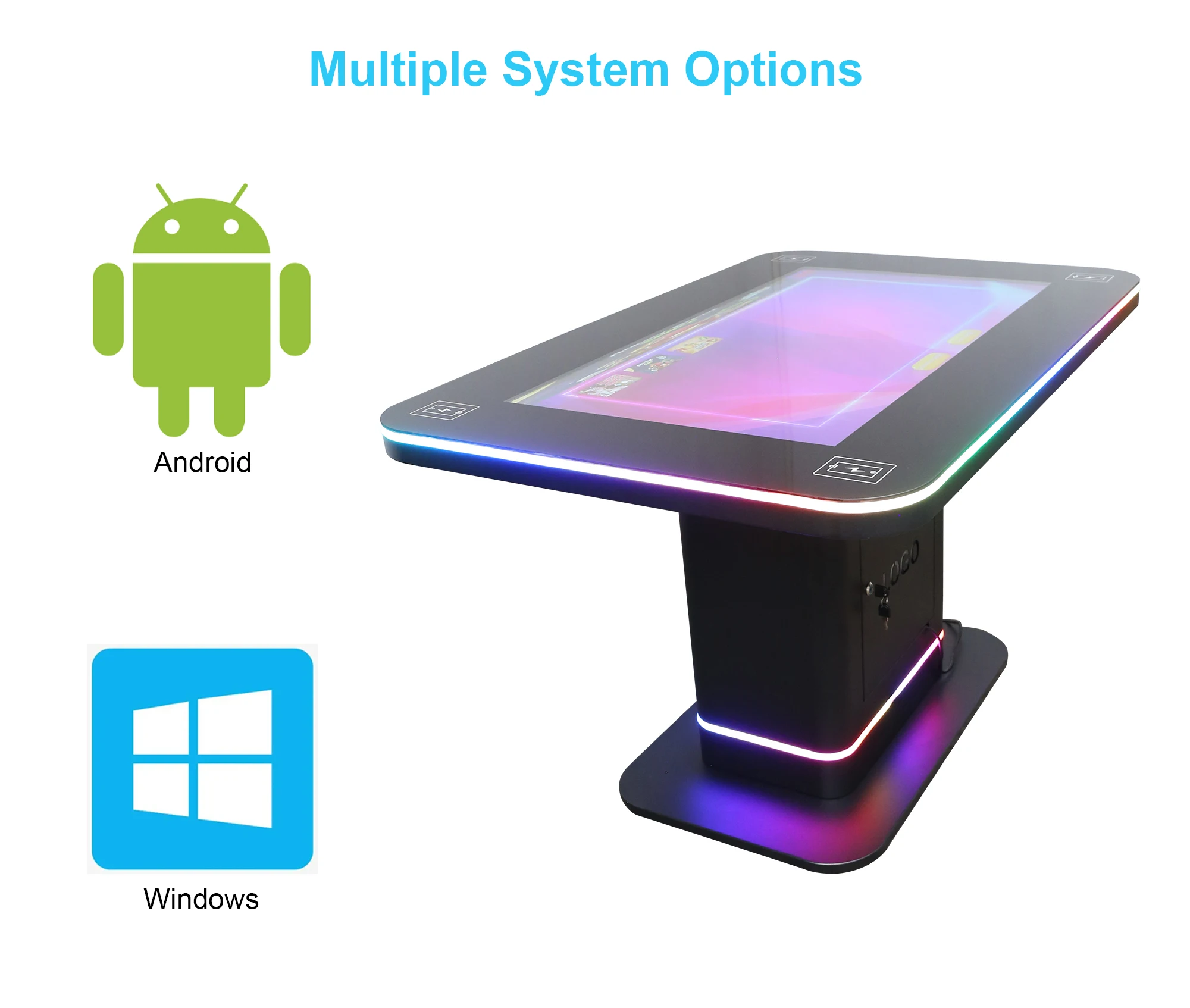 광고 장비 용 코인 디스펜서가있는 43 인치 Android LCD 스마트 터치 스크린 보드 게임