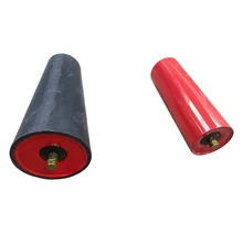 Heavy Duty Industry China Steel Equal Troughing Red Gravity Carrier Roller Rubber Mining Belt Conveyor Idler Rollers