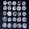 25 piezas de cuarzo transparente