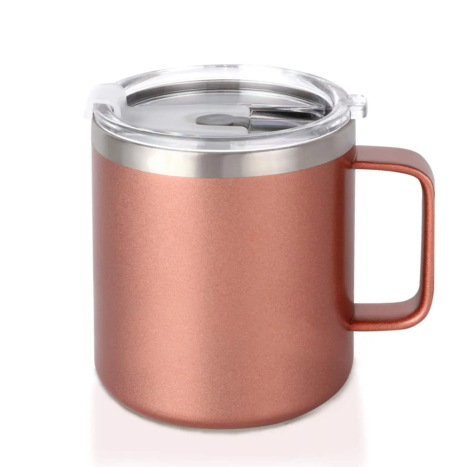 Taza De Café De Acero Inoxidable Con Mango Aislado Al Vacío Tazas De Acero  Inoxidable - Buy Stainless Steel Mugs,Stainless Steel Coffee Mug,Stainless