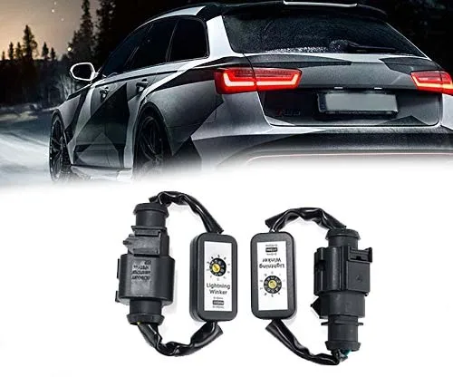 A4091A For Audi A4 S4 RS4 B8 B9 2013 2014 2015 2Pcs Dynamic Turn Signal Indicator LED Taillight Add-on Module Cable Wire Harness