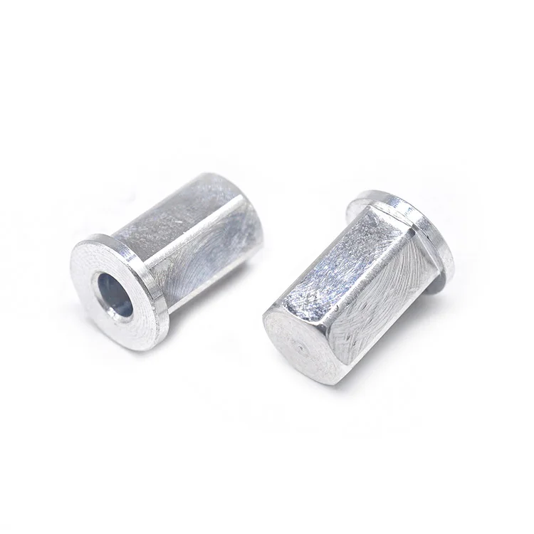Custom CNC Lathe Hexagonal Hollow Rivet Stainless Steel Tin Zinc Plating Lock Pin Flat Head Pins