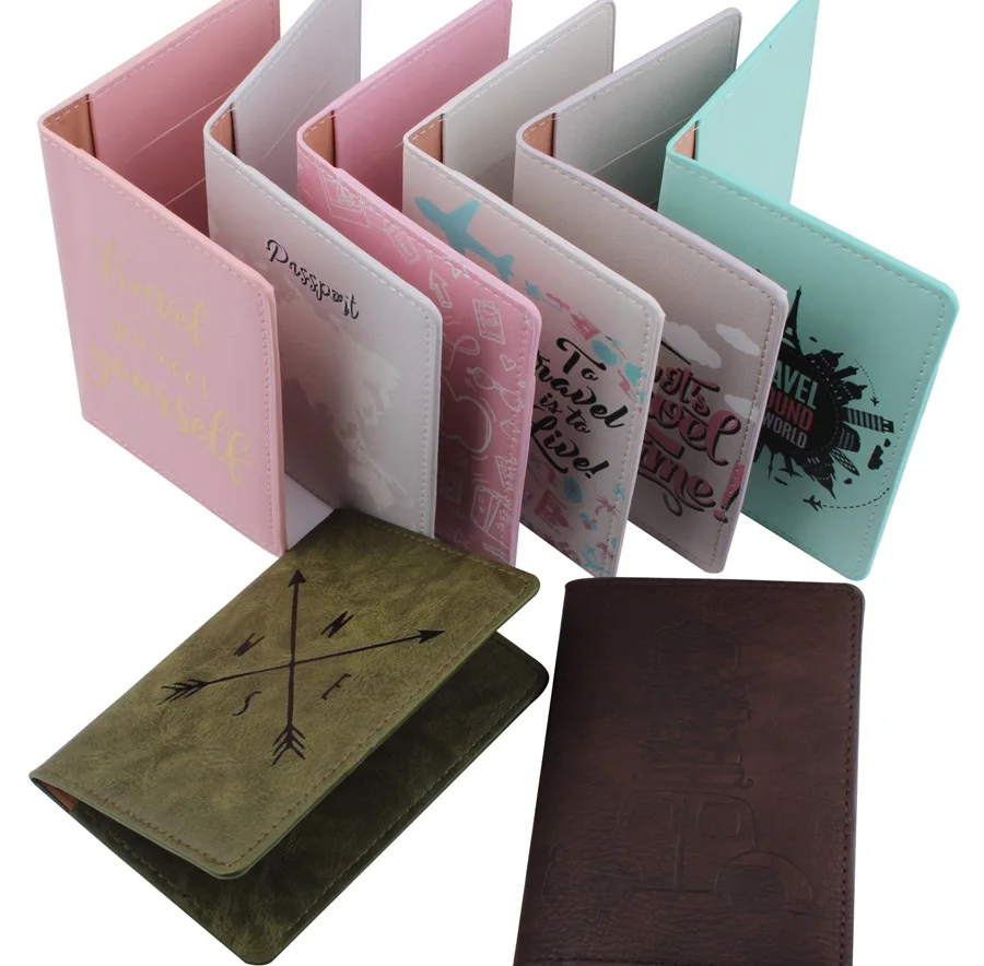 2025 New Colorful Custom LOGO PU Leather Passport Cover