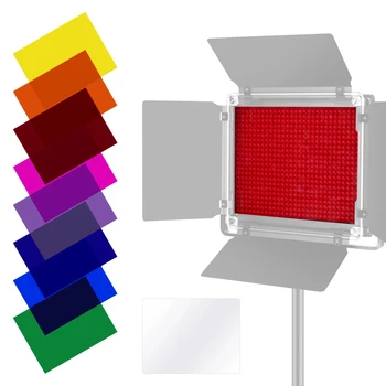 Neewer 6.57 X 8.54 Inches 8-Pack Lighting Color Filter Transparent Color Correction Filter in 8 for Neewer 660 LED Video Light