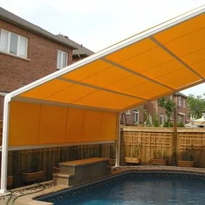 Высококачественная фабричная продажа как горячие пирожки солнцезащитный козырек и защита окружающей среды оранжевая акриловая ткань