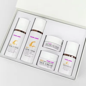 Balancing & Lightening Skin Care Set with Jojoba Oil & Rice Extract Nighttime Repair & Brightening Treatment