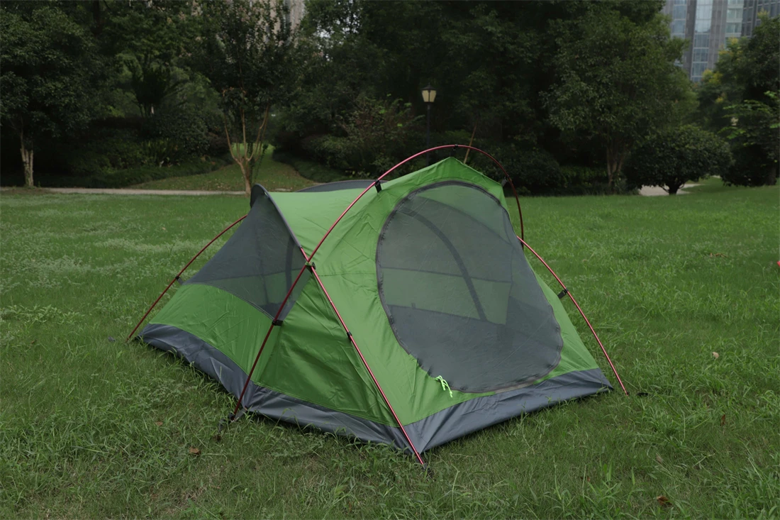 Outdoor Double Layer Dome Waterproof Cheap 1 Man Ultralight Tent Outdoor Camping 1 Person