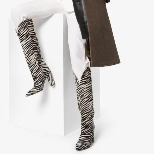 Botas De Caña Alta Para Mujer Botas De Gamuza Plana Sobre Rodilla Botas De  Muslo Para Damas Botas Altas Y Altas De Cordones : Amazon.es: Zapatos y  complementos