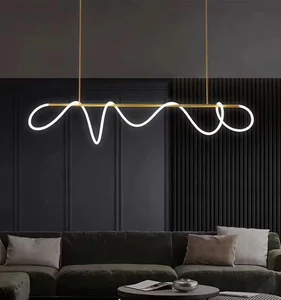 LED Soft Tube  Modern Pendant Light Lamp Bedroom Living Hang Lamp Nordic Led Indoor Lighting Pendant
