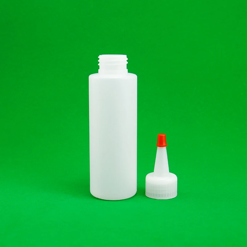 Plastic Essential Oiler Extrusion Bottle with Squeeze Needle Cap Glue Dropper for Painting