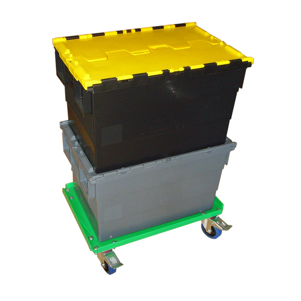 Heavy Duty Stackable 4 Wheels ABS Dolly Transport Plastic Tire Dolly