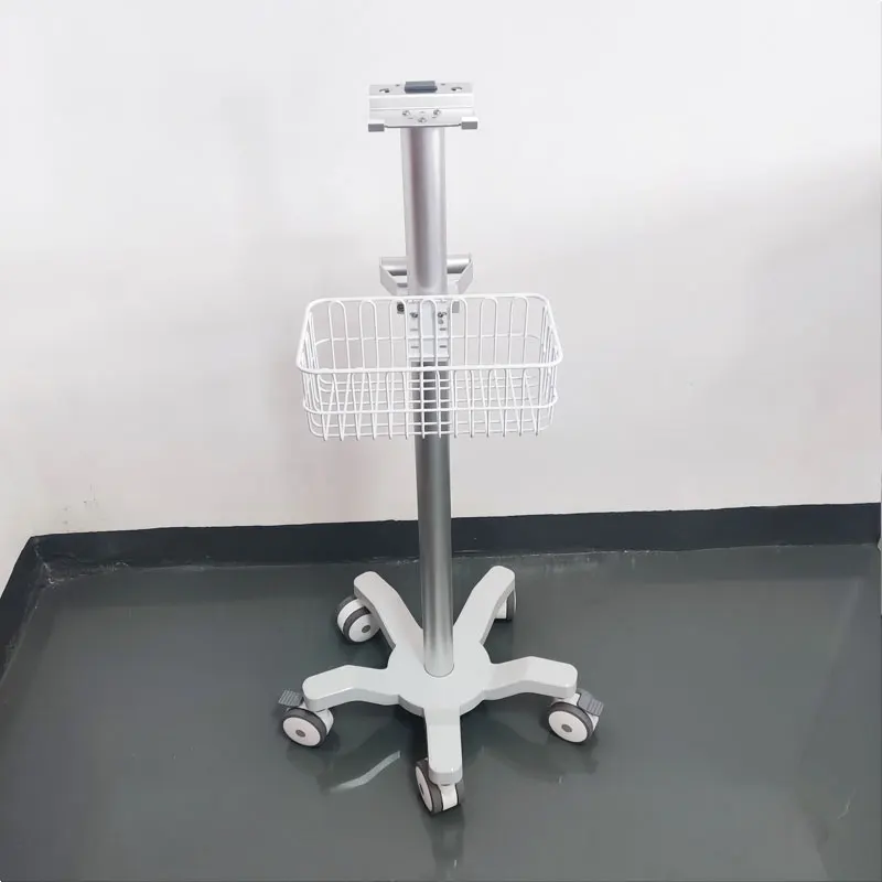Современная медицинская Мобильная рабочая станция стальная металлическая тележка для клиник с корзиной и монитором выгодная цена больниц