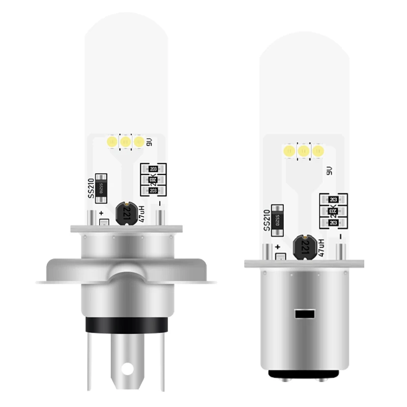 CSP, противотуманные фары для мотоцикла, скутера, светодиодные фары ближнего и дальнего света для мотоцикла, светодиодные фары для мотоцикла BA20D H4
