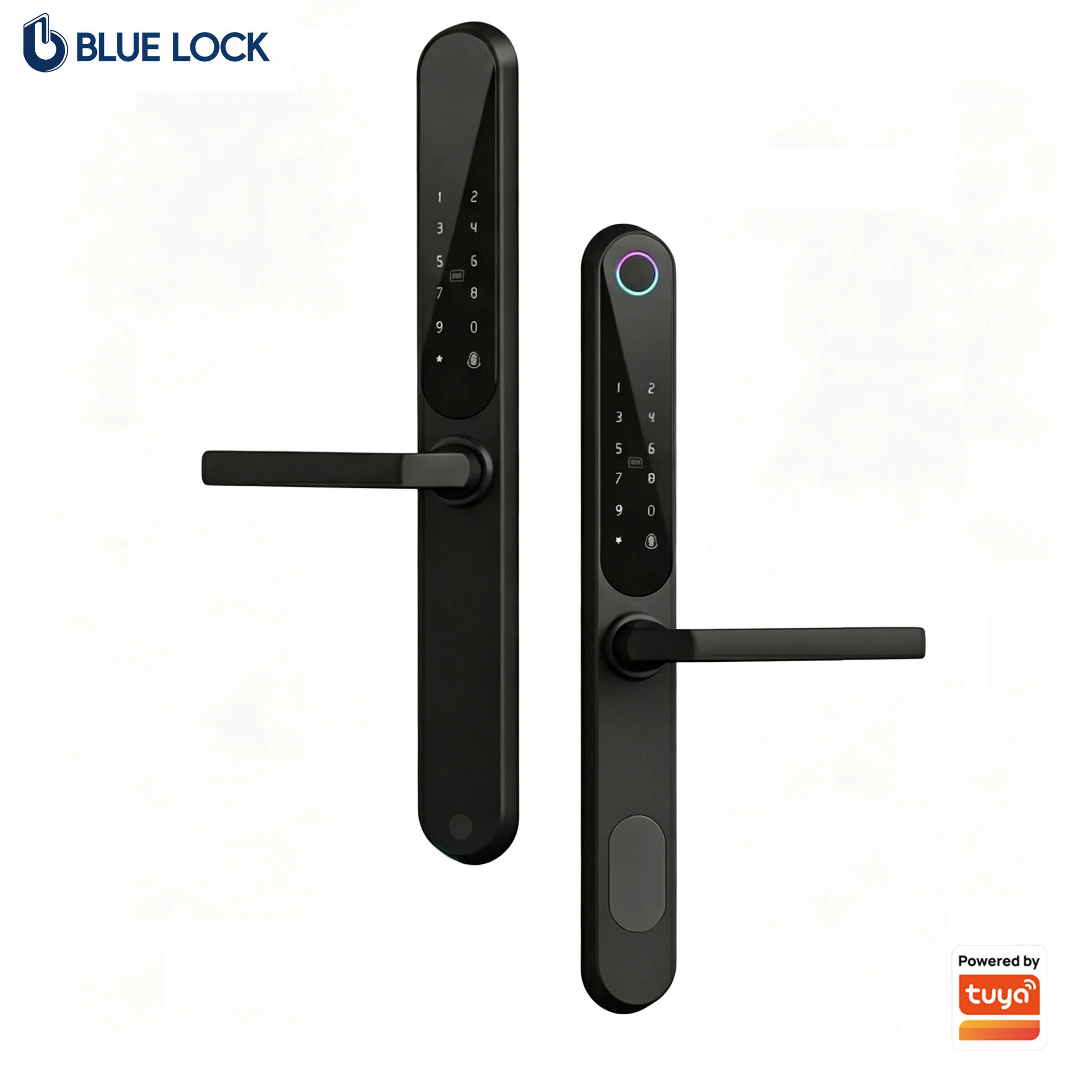 Bluelock Lock Smart Door with TTLock App Management Waterproof Remote Control Tuya Grade C Security Fingerprint Lock Door.