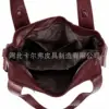 Wine Red (Single-Layer Zipper with Middle Partition)