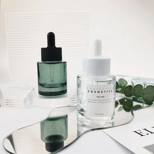 Luxury Cosmetic Glass Packaging 30g 50g 30ml 40ml 50ml 100ml 120ml Lotion Cosmetic Glass Container with Pump Lid