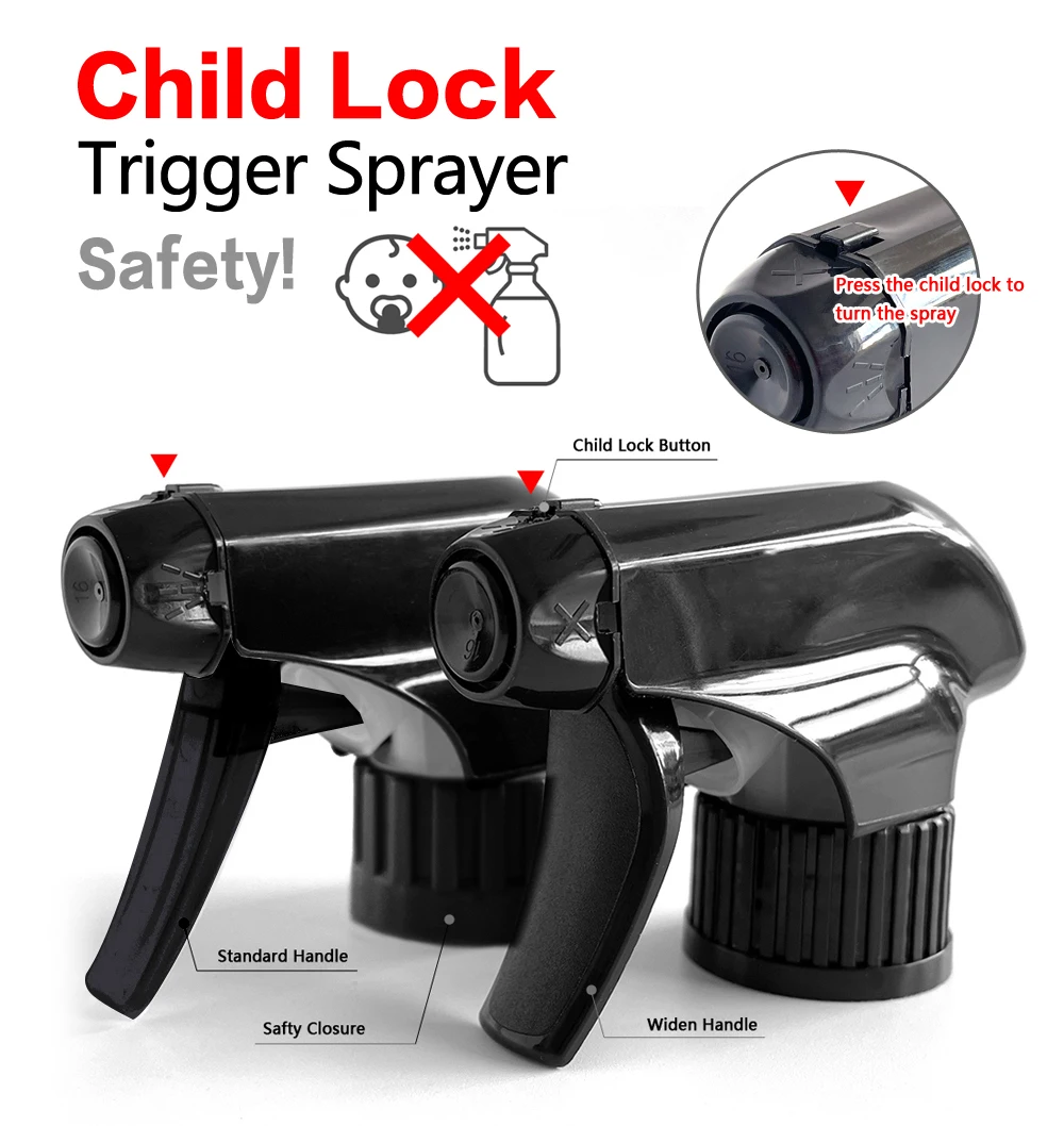 New Design Children Chemical Resistant Triggers Child Proof Sprayer