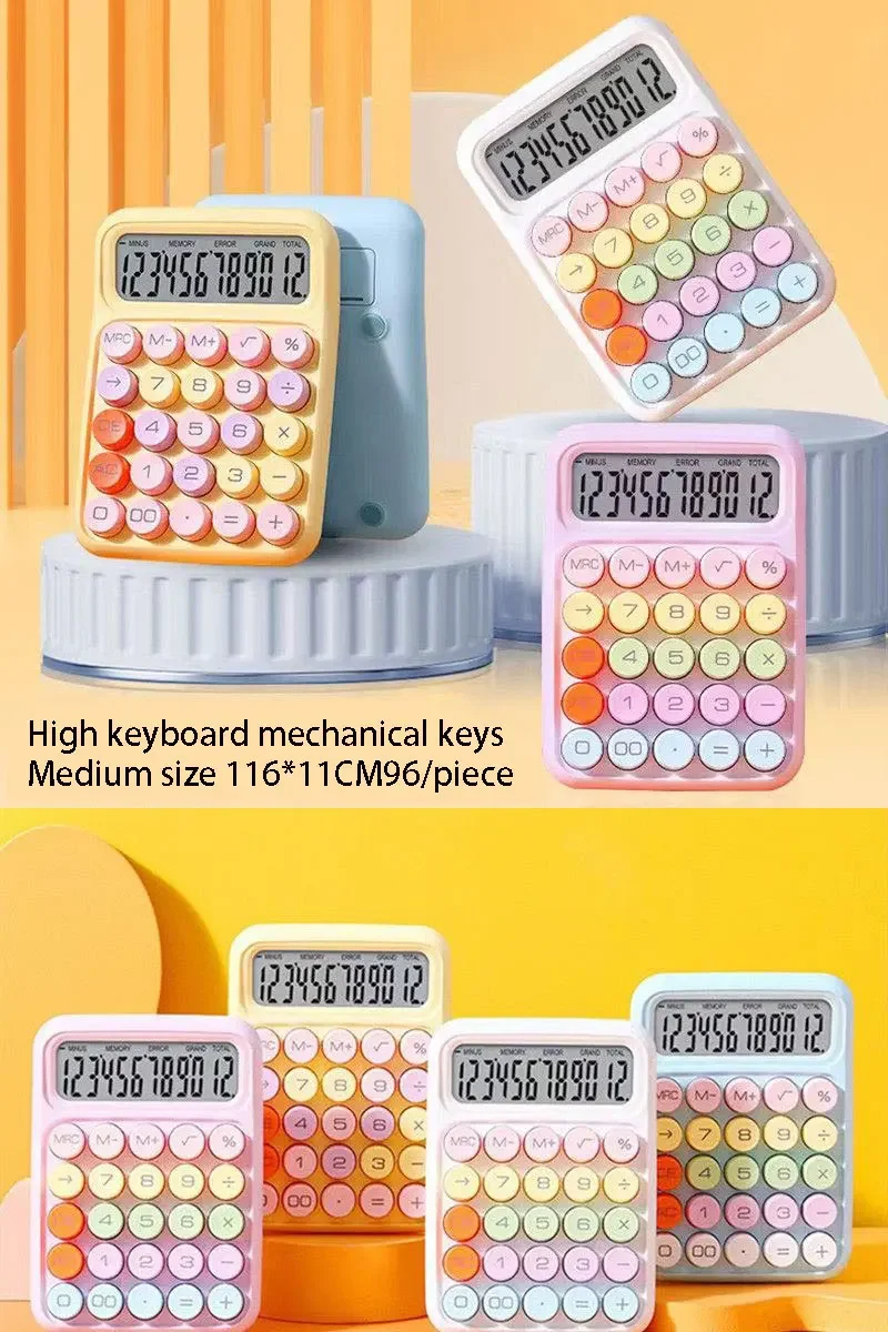 Simple Fashion Office Computer Key Multi-color Mixed Version Calculator Columns Button Colorful
