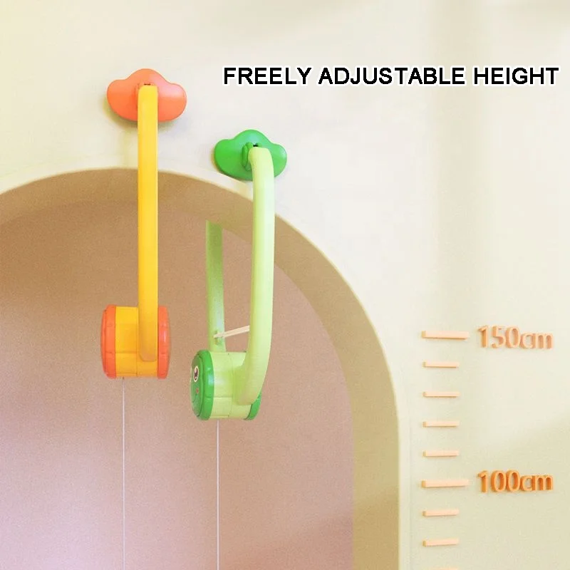 Indoor Hanging Table Tennis Trainer Ping Pang Adjustable Height Parent-Child Interaction Cartoon Table Tennis Entertainment Toy