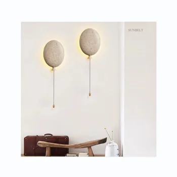 B3747 Exclusive release travertine Balloon wall lamp bedroom hotel wall lamps new coming LED wall light
