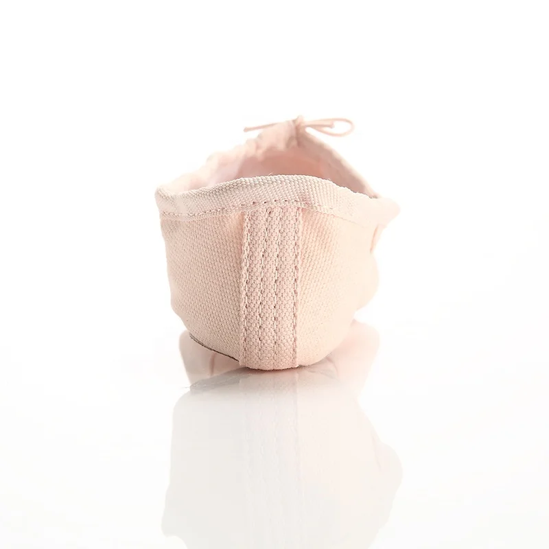 Оптовая продажа парусиновая практика балетная обувь на плоской подошве танцевальная Тапочки для