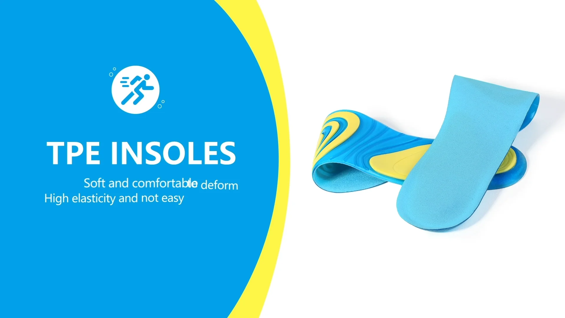 Sky Blue Velvet Fabric High Elasticity Tpe Gel Sneaker Insoles Buy