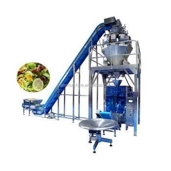 Full Automatic Bagging Green Salad Frozen Peas Packing Machine Vegetable Packaging Equipment Frozen Vegetable Packing Machine