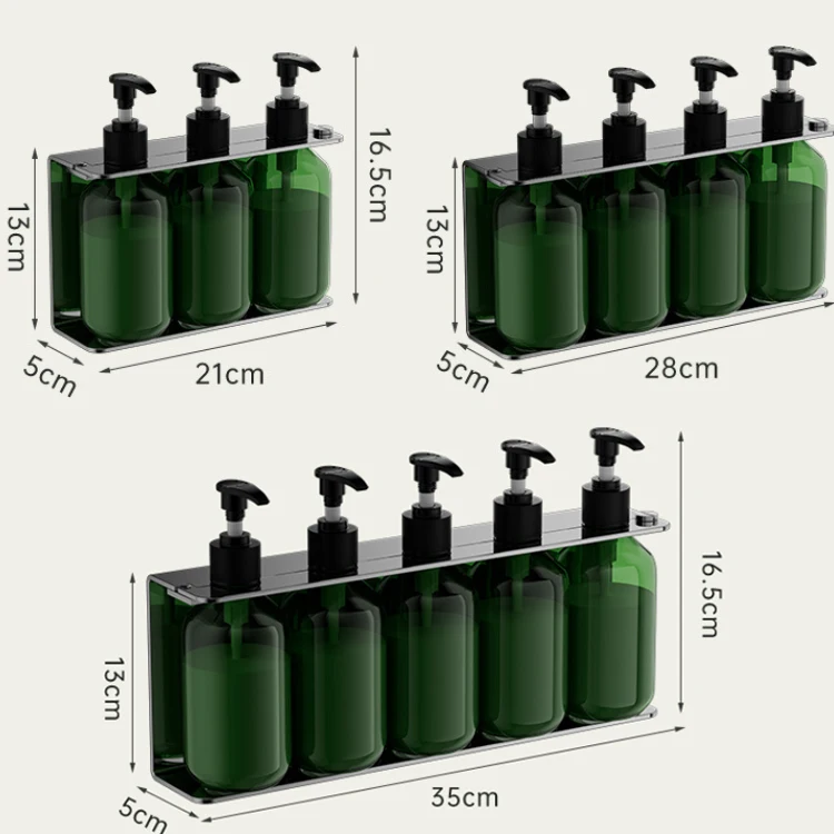 Dispensador triple de acero inoxidable 304 para hotel