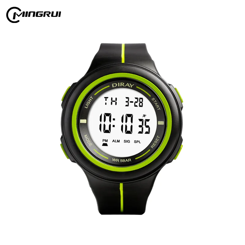 DIRAY Men Analog Digital Sport Watch Electronic Wrist Watches with Alarm  Stopwatch LED Backlight