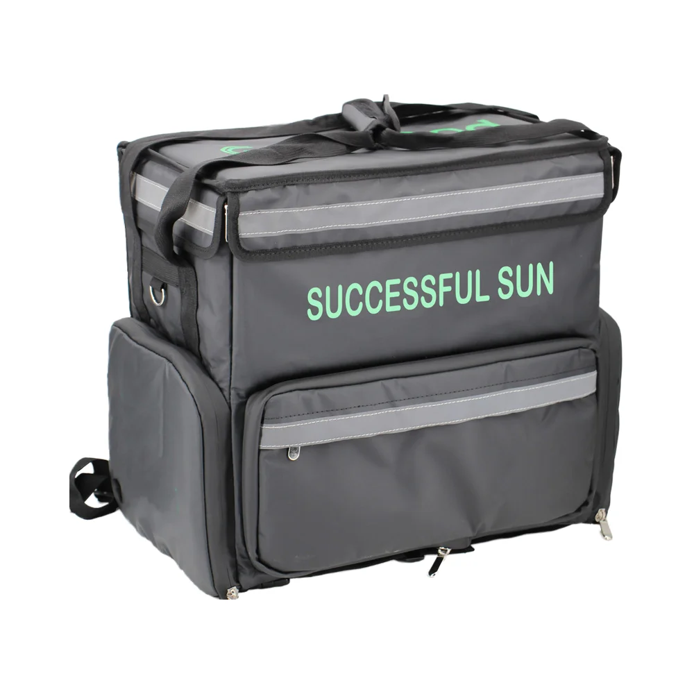 product customized  insulated  food delivery backpack thermal bag waterproof bike delivery bag-3