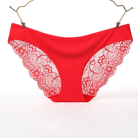 Women Seamless Ice SilkPanty Red Lucky Fish Underwear No Panty - Import It  All