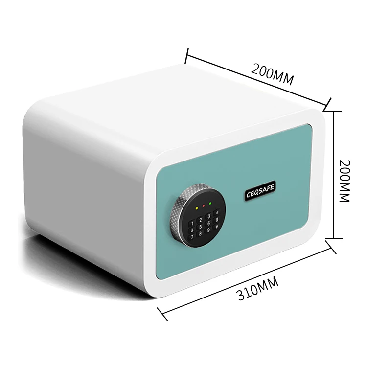 CEQSAFE Home Hotel Electronic Small Wall Safety Money Mini Safe Box Fingerprint