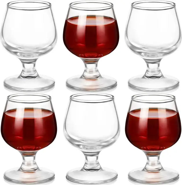 Customized  2 Oz Mini Clear Brandy Whiskey Tequila Shot Glass Set for Whiskey Brandy