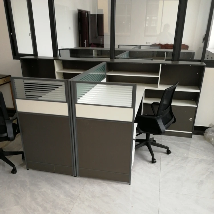 Modern Wooden Office Desks & Workstations for 2 Staff - OEM