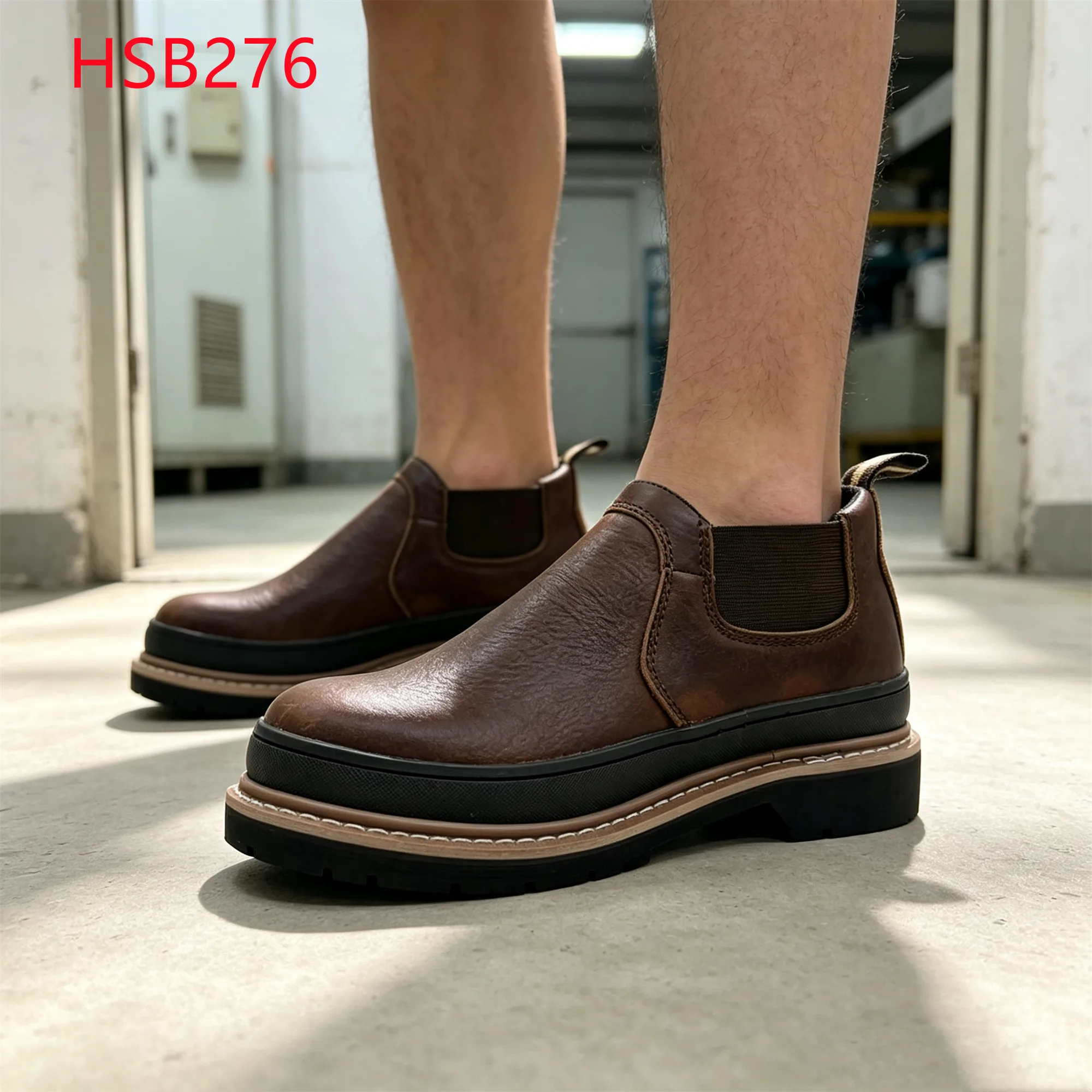 LXG,Metal Working Goodyear Welt Construction Safety Shoes USA Popular Anti-puncture Pull on Style Security Footwear HSB276