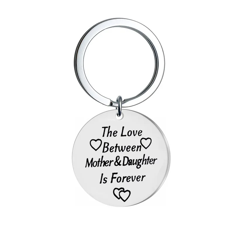 Custom Photo Keychain, Gift for Mom - The Love Between Mother and Daughter, Personalized Keychain, PersonalFury, No Gift Box / Pack 1