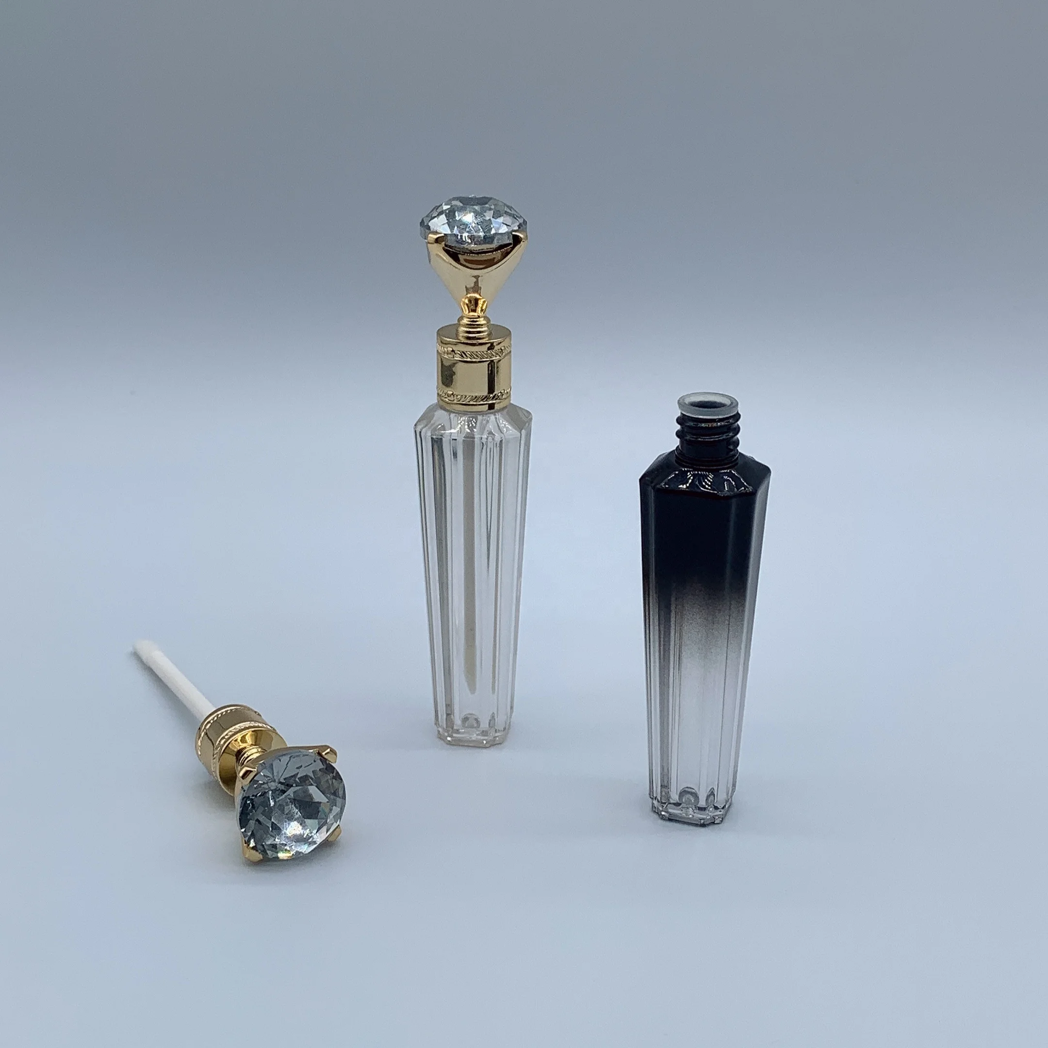 2ml Empty Lip Gloss Tube Custom Lipgloss Tube Containers clear Lip Gloss Tube with Brush