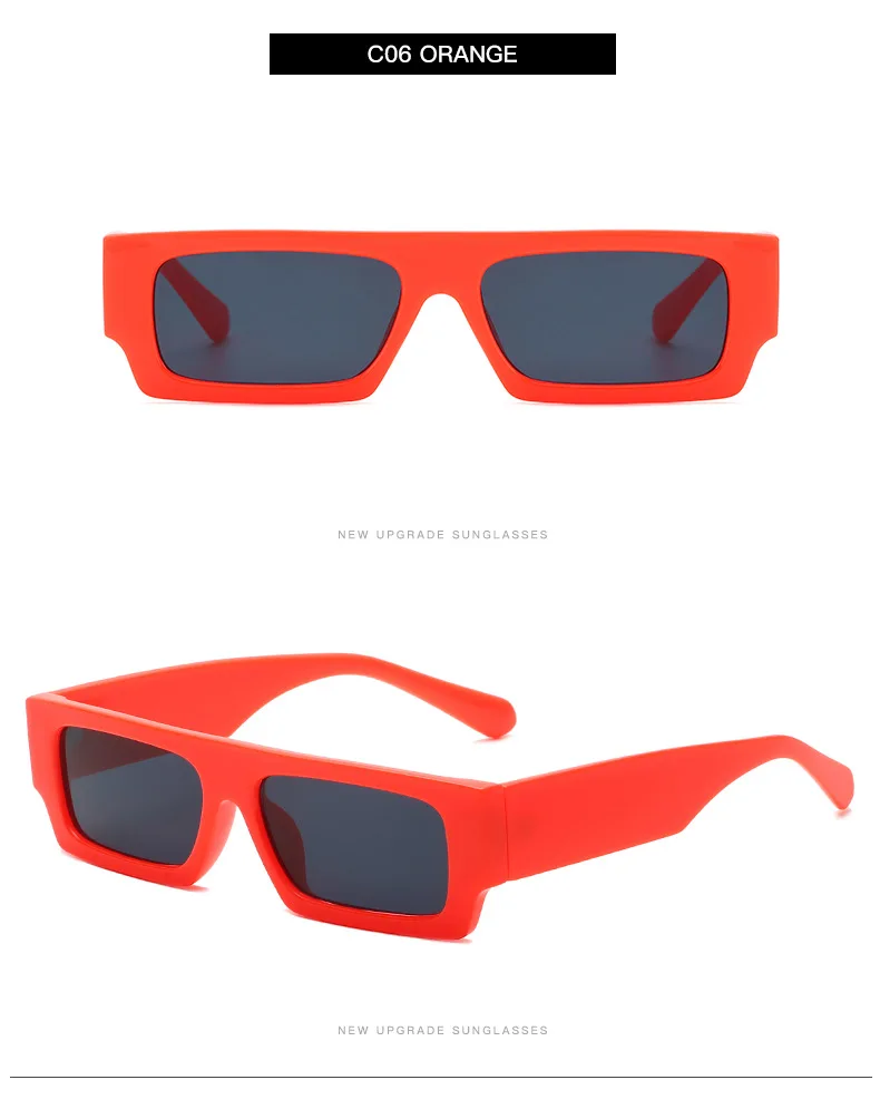 Vintage Square Black Sunglasses Rectangle Fashion Sun Glasses 2023