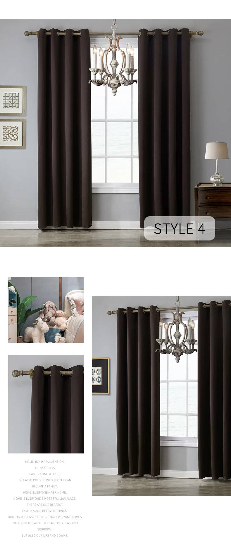 Modern Blackout Curtains For Living Room Window Curtains For Bedroom Curtain Fabric Ready Made Finished Drapes Blinds Tend