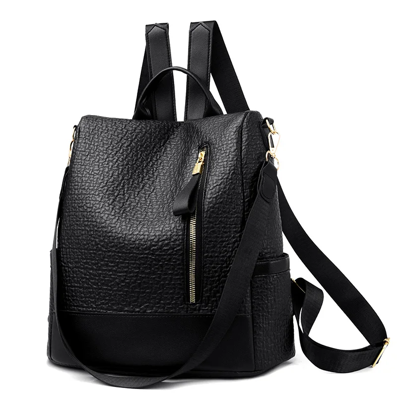 Women's Fashion Leather Backpack High Quality Multi-Function