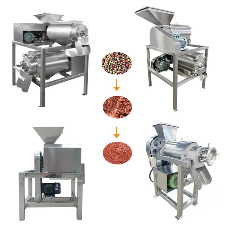 New Model Industrial Mango Peach Juicer Extractor Fruit Pulper Machine