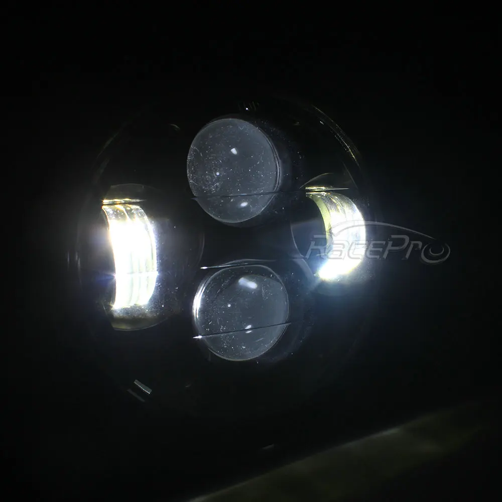 Светодиодная передняя фара для мотоцикла проектор Daymaker 40 Вт 6,5 дюймов мотоцикл фар дальнего света для Harley Cafe Racer Bobber