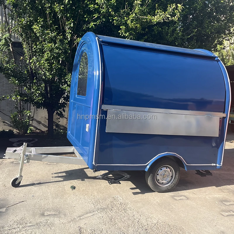 Customizable Event Cart and Mobile Café Trailer With Street Food Trailer Canopy for Unique Outdoor Dining Experiences