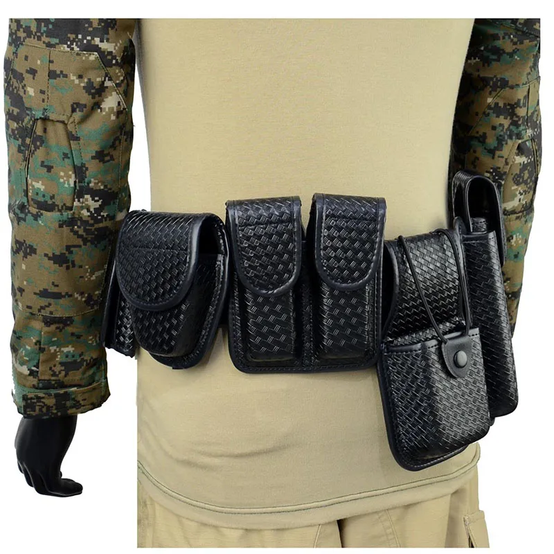 High Density Outdoor Material Multifunctional Duty Web Training Belt Rig with Handcuff Case Duty Belt Tactic Waist Belts