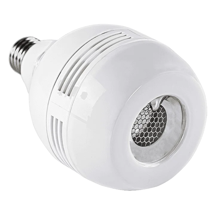Lámparas Ultravioleta UV de Purificación con Puerto Rosca E26/E27 Regulable UVC 222nm Microplasma Lejano Forma Redonda Plana UVC