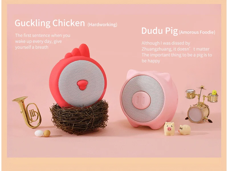 Factory cheap mini portable electronic wireless bluetooth hifi stereo children monkey animal speakers for computer - ANKUX.COM