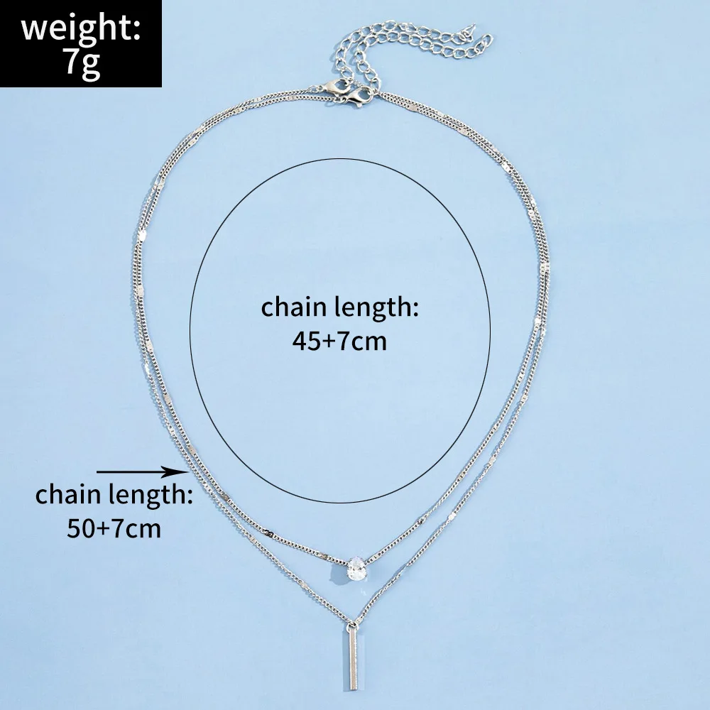2023 new Luxury Long Crystal Couple Necklace Wedding Valentine Necklace Water Droplets Necklace for Woman girl