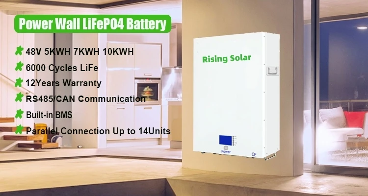 Rising Solar Pv Energy Storage Battery 48v 200ah Powerwall 10kw Lifepo4 ...